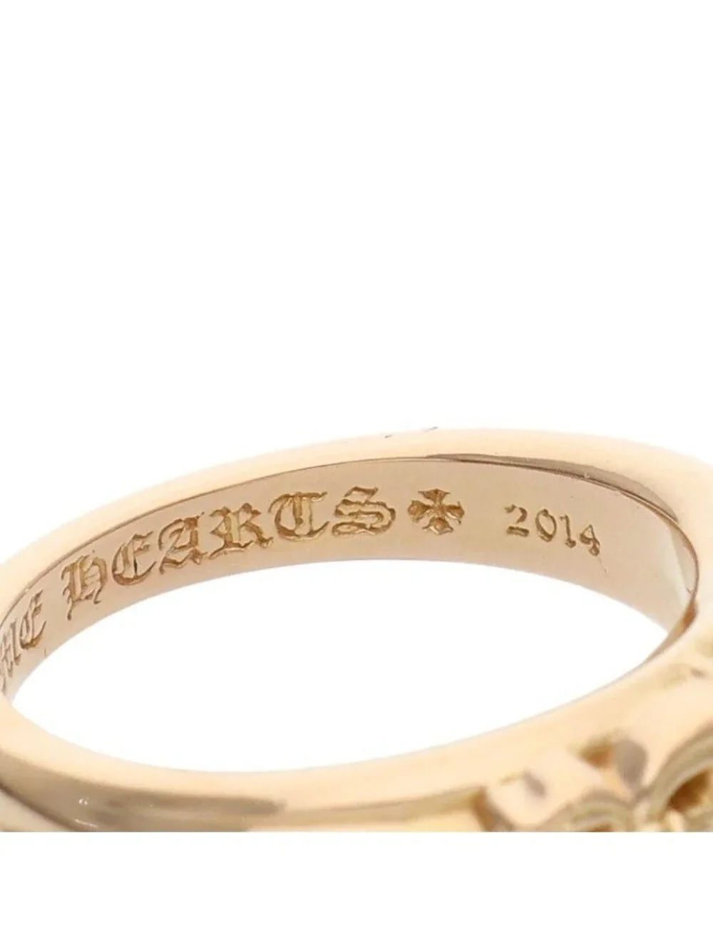 Chrome Hearts 22k Baby Clsc P D 22k Classic Dagger Pave Diamond Gold Ring
